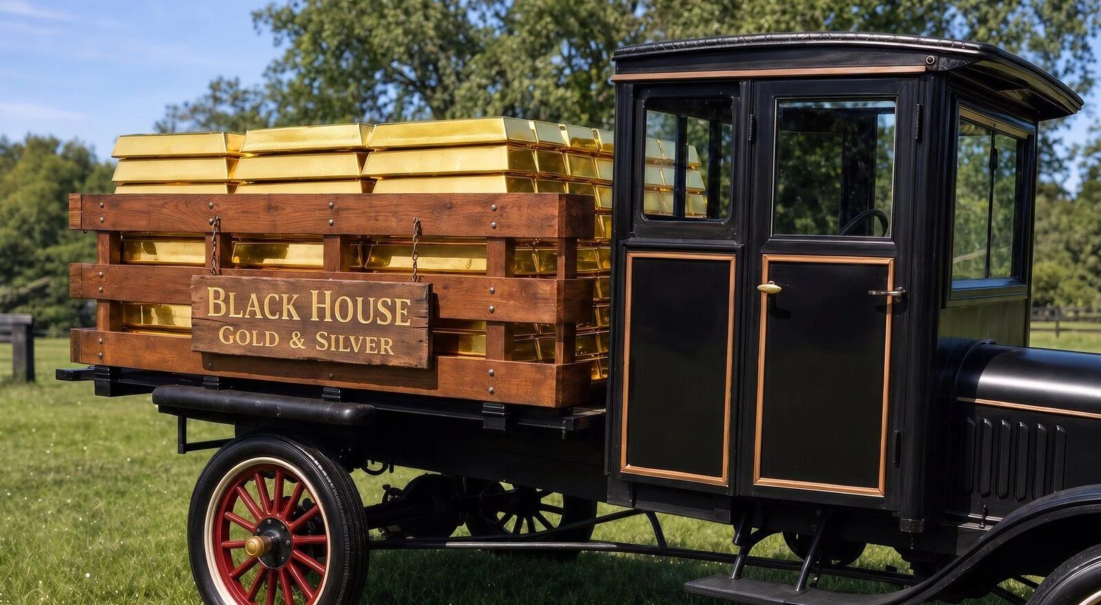The 1918 Ford Model TT sits out front at 18115 County Road 125, weather permitting.