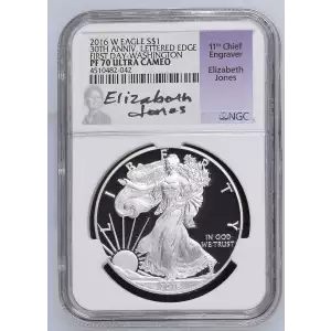 2016 W LETTERED EDGE FIRST DAY - WASHINGTON EAGLE 30TH ANNIVERSARY ULTRA CAMEO (2)