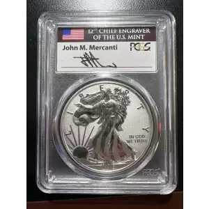 2019-W $1 Silver Eagle Enhanced Rev PR Pride of Two Nations, U.S. Set FDI Mercanti Flag