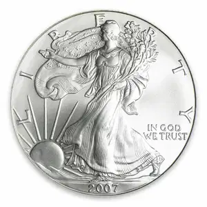2007 1oz American Silver Eagle (2)